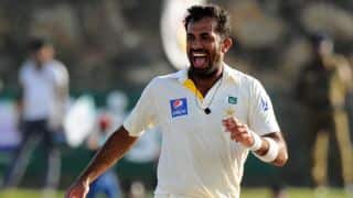 Wahab Riaz ruled out of Sri Lanka Test series due to hairline fracture